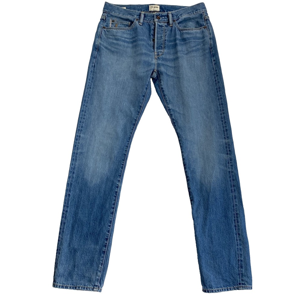 Todd Snyder Jeans Men Sz 32x34 (actual 32x33) Medium Wash Slim Fit Selvedge